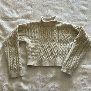 Wilfred free cropped alpaca blend sweater